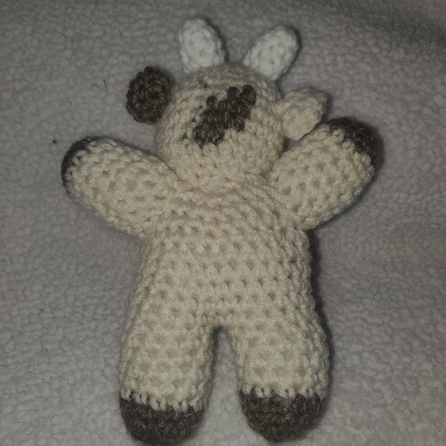 Handmade Crochet Cow Plushie โ 8" Farm Cow ๐ฎ