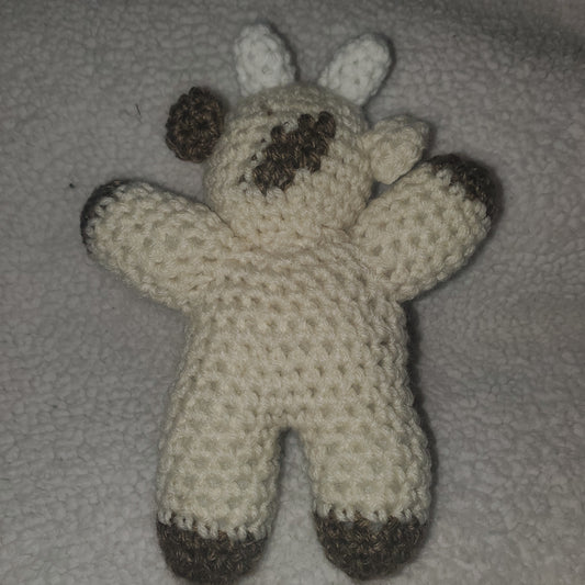 Handmade Crochet Cow Plushie โ 8" Farm Cow ๐ฎ