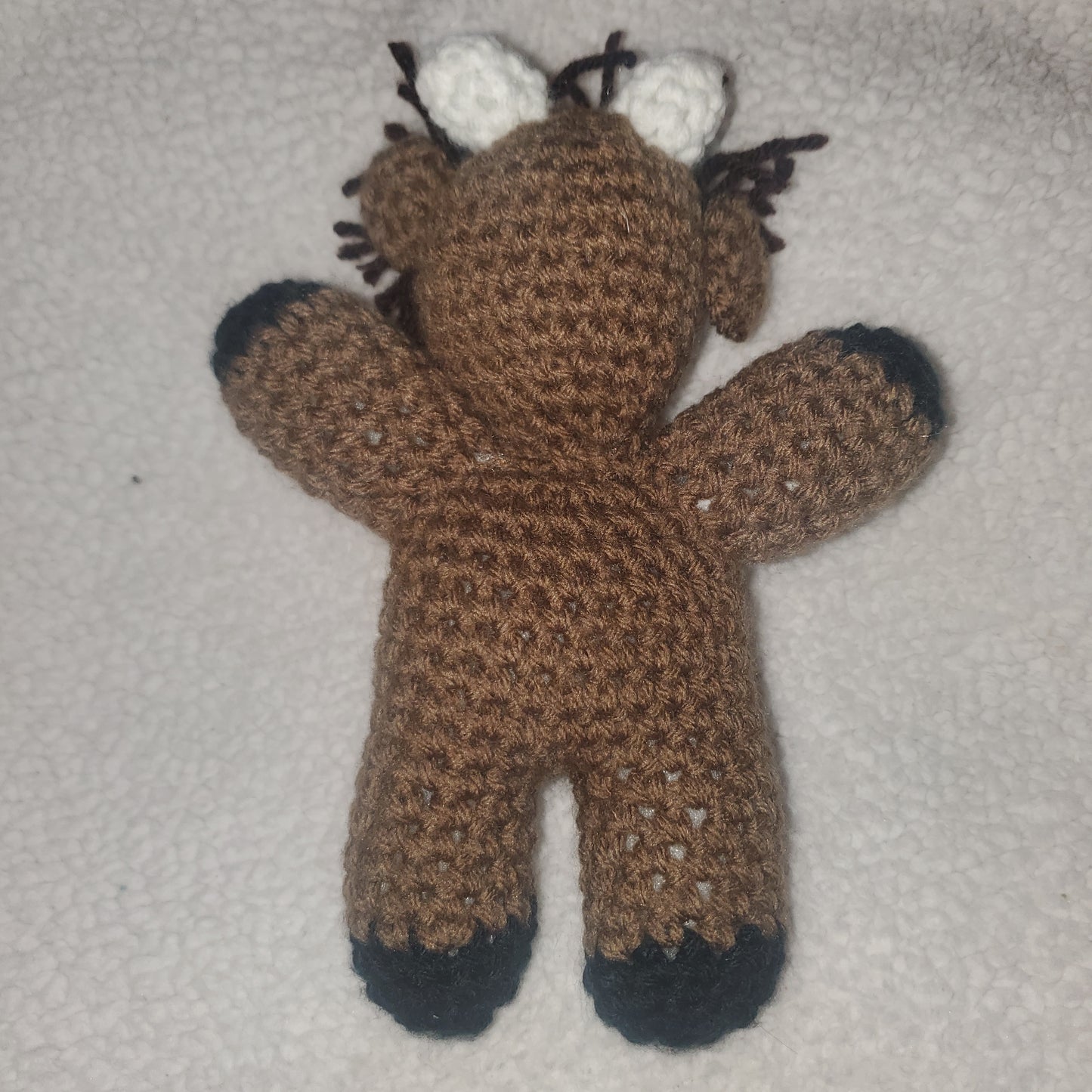 Handmade Highland Cow Plushie โ 8" Crochet Farm Friend ๐ฎ