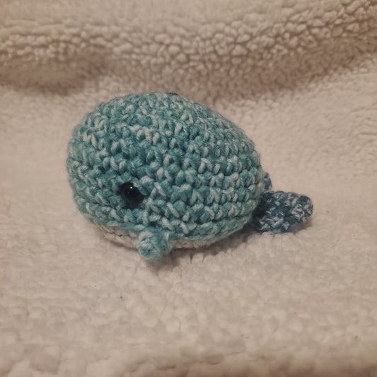 Crochet Whale Plushie – Handmade 4" Ocean Friend 🐋