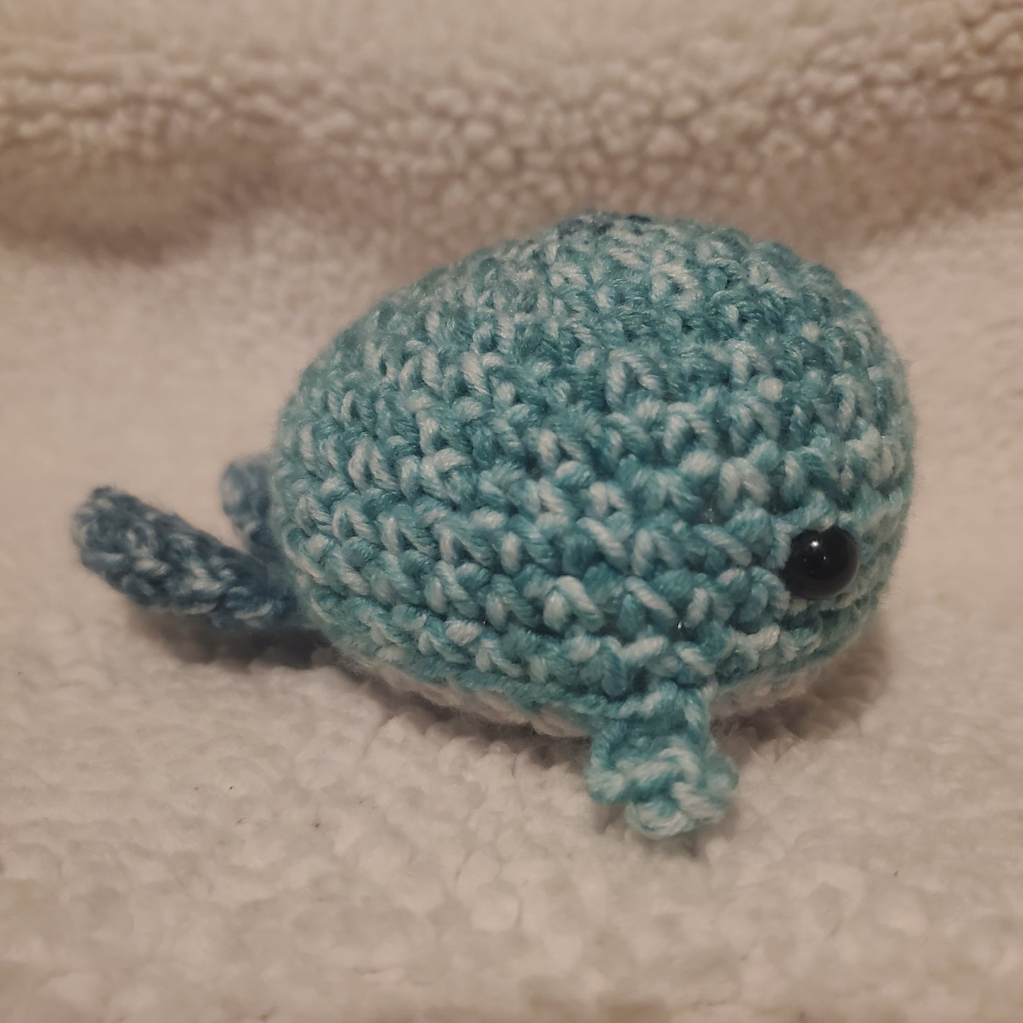 Crochet Whale Plushie – Handmade 4" Ocean Friend 🐋