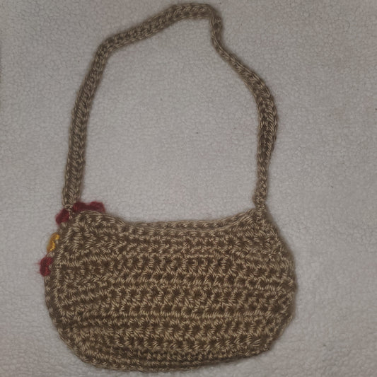 Handmade Crochet Chicken Crossbody Purse – Toddler Size 🐔👜