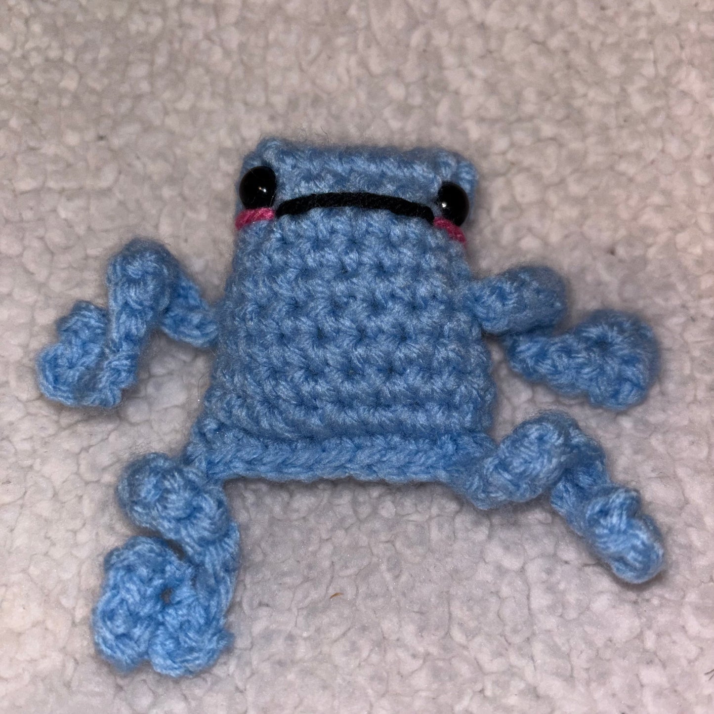 Handmade Mini Leggy Frog Plush – 3" Crochet Frog 🐸