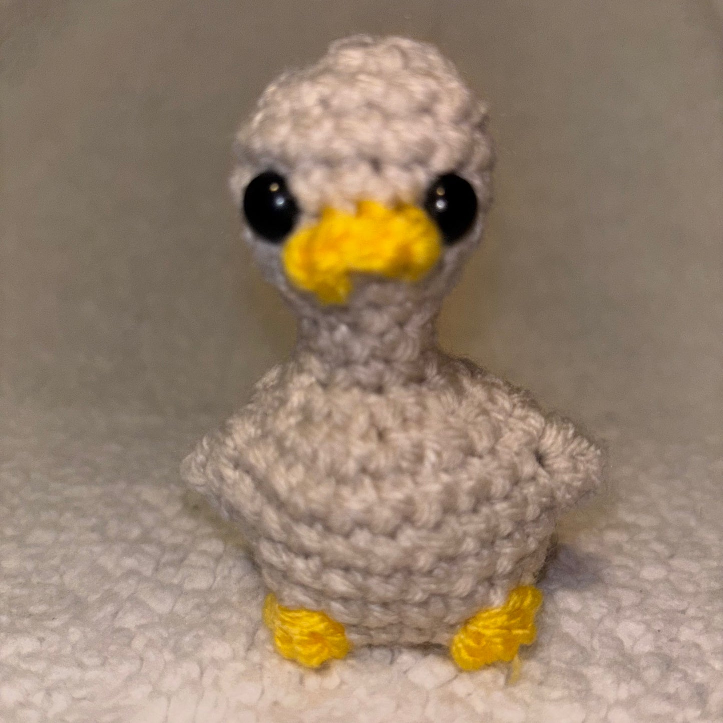 Handmade Mini Crochet Goose Plush – 3" Farm Friend 🚜