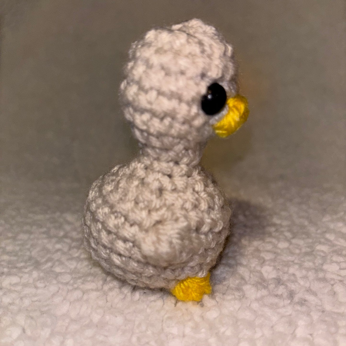 Handmade Mini Crochet Goose Plush – 3" Farm Friend 🚜