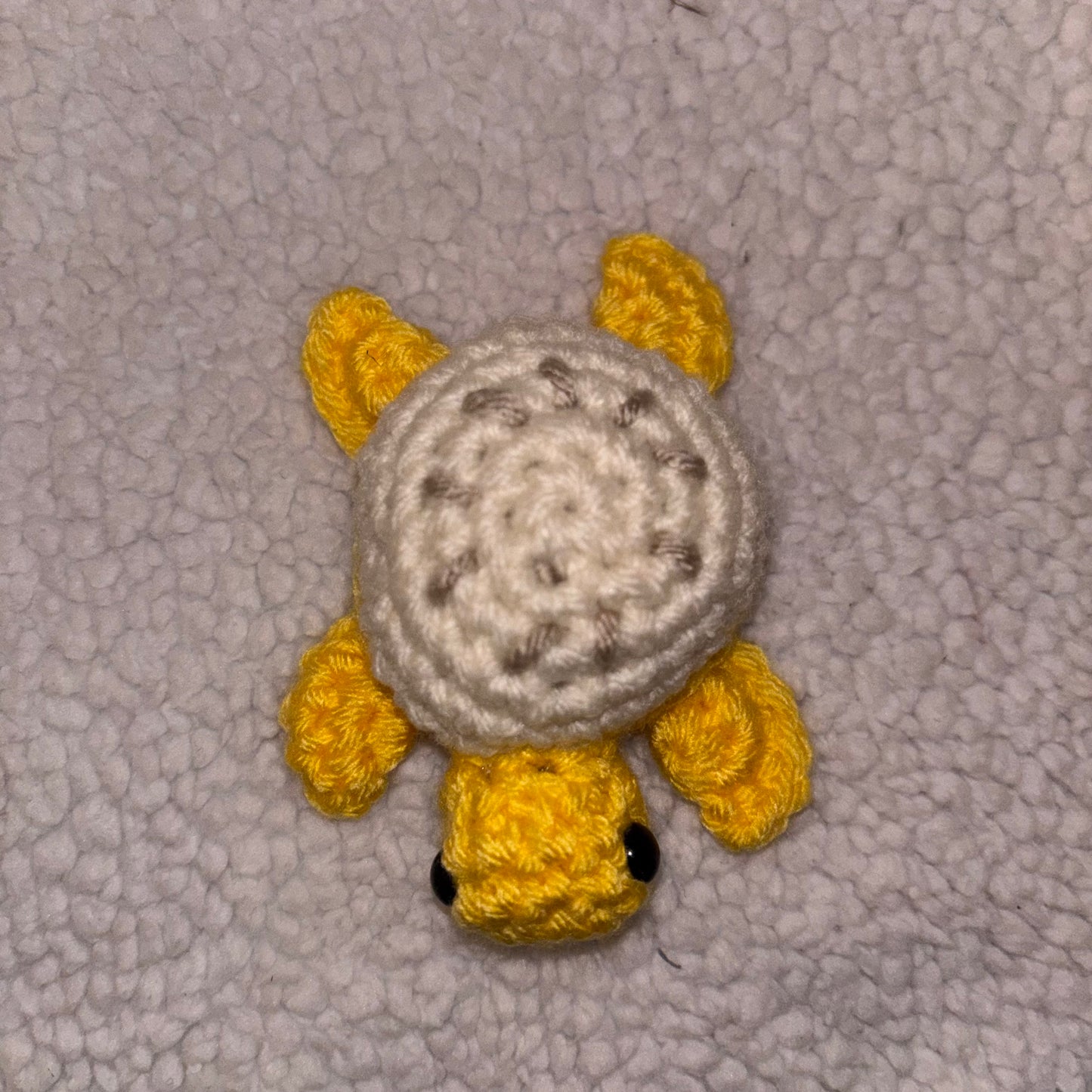 Handmade Banana Turtle Plushie – 4" Crochet Sea Turtle 🍌🐢