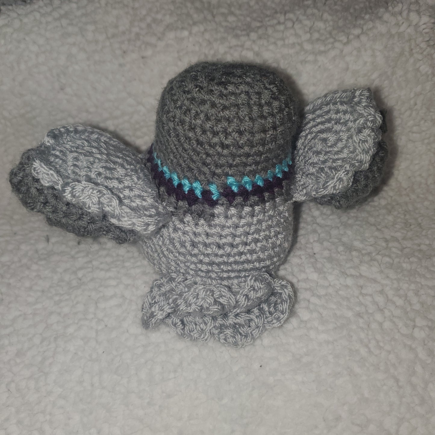 Handmade Crochet Pigeon Plushie – 4" Tall x 7" Wide with Outstretched Wings 🕊️