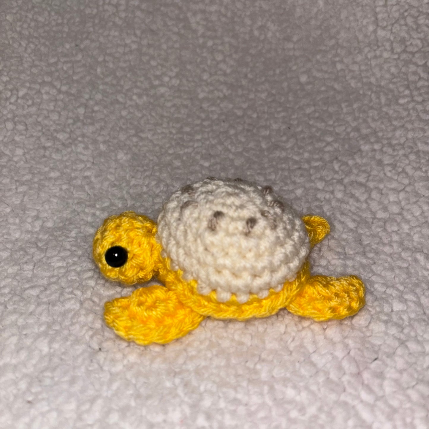 Handmade Banana Turtle Plushie – 4" Crochet Sea Turtle 🍌🐢