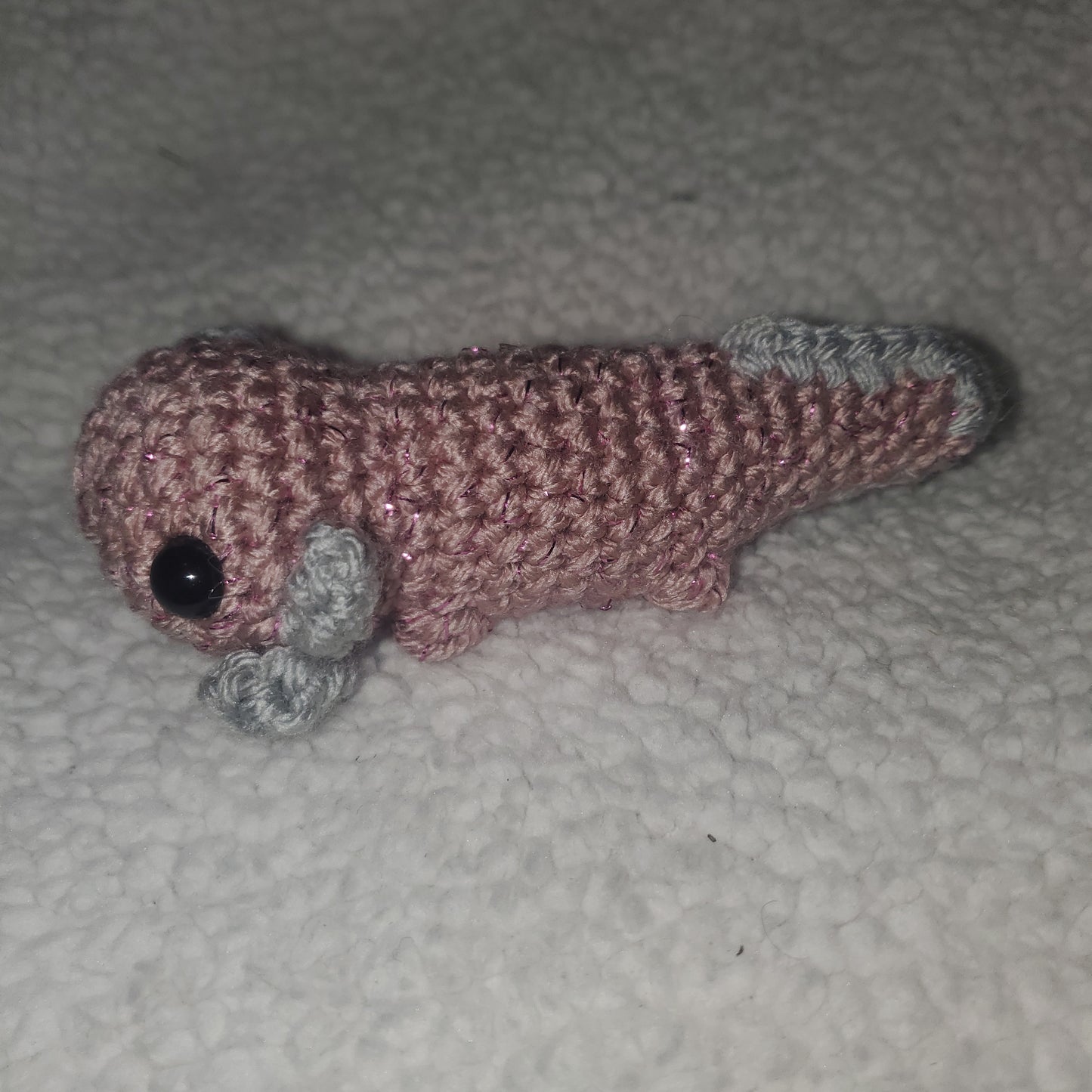Handmade Crochet Axolotl Plushie – 5" Pink Axolotl 🩷