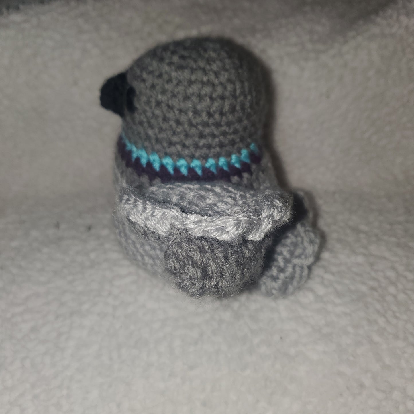 Handmade Crochet Pigeon Plushie – 4" Tall x 7" Wide with Outstretched Wings 🕊️