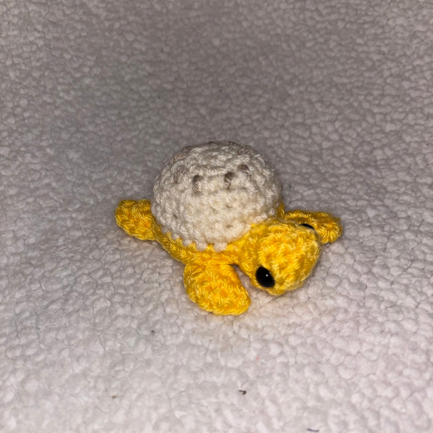 Handmade Banana Turtle Plushie – 4" Crochet Sea Turtle 🍌🐢