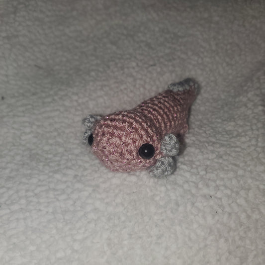 Handmade Crochet Axolotl Plushie – 5" Pink Axolotl 🩷