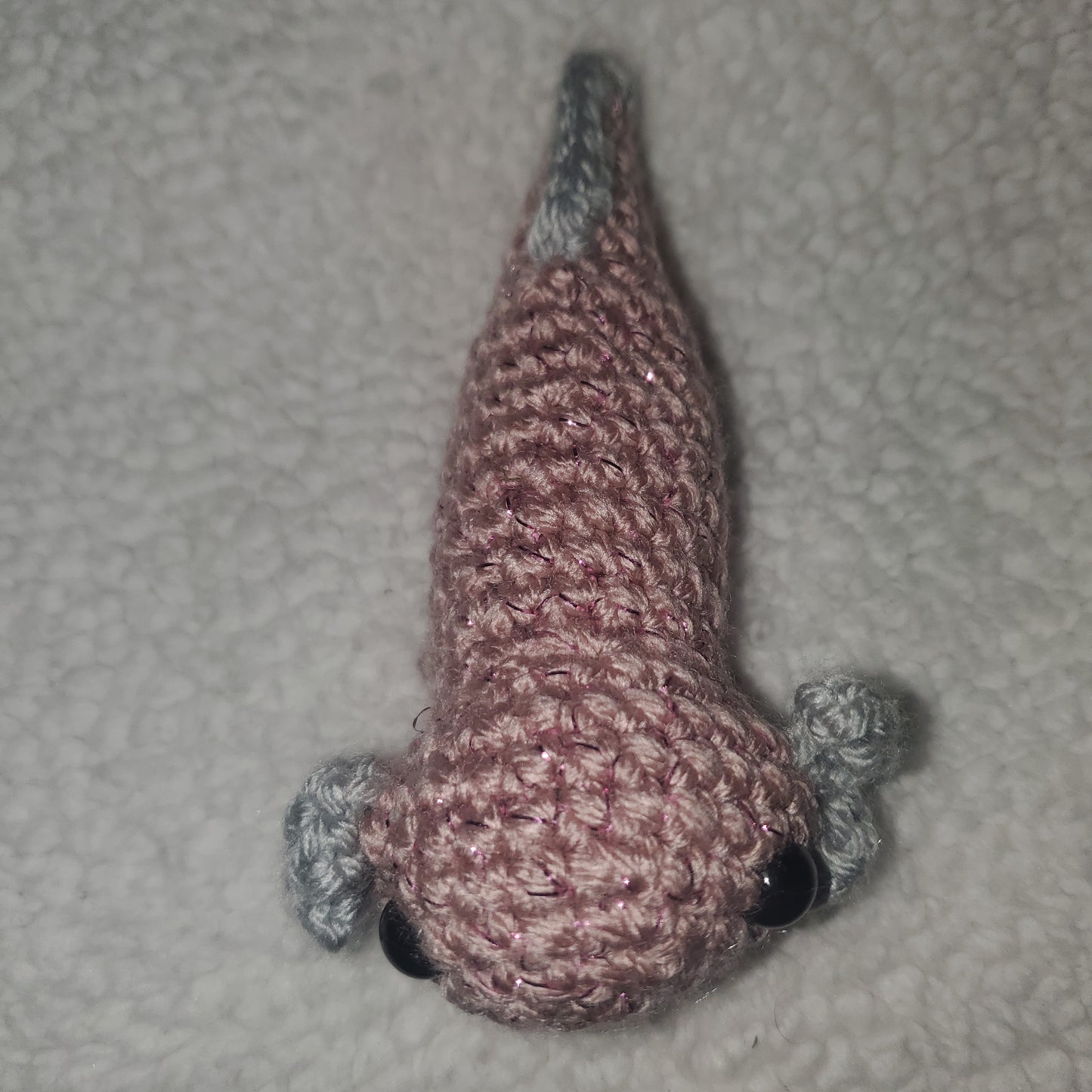 Handmade Crochet Axolotl Plushie – 5" Pink Axolotl 🩷
